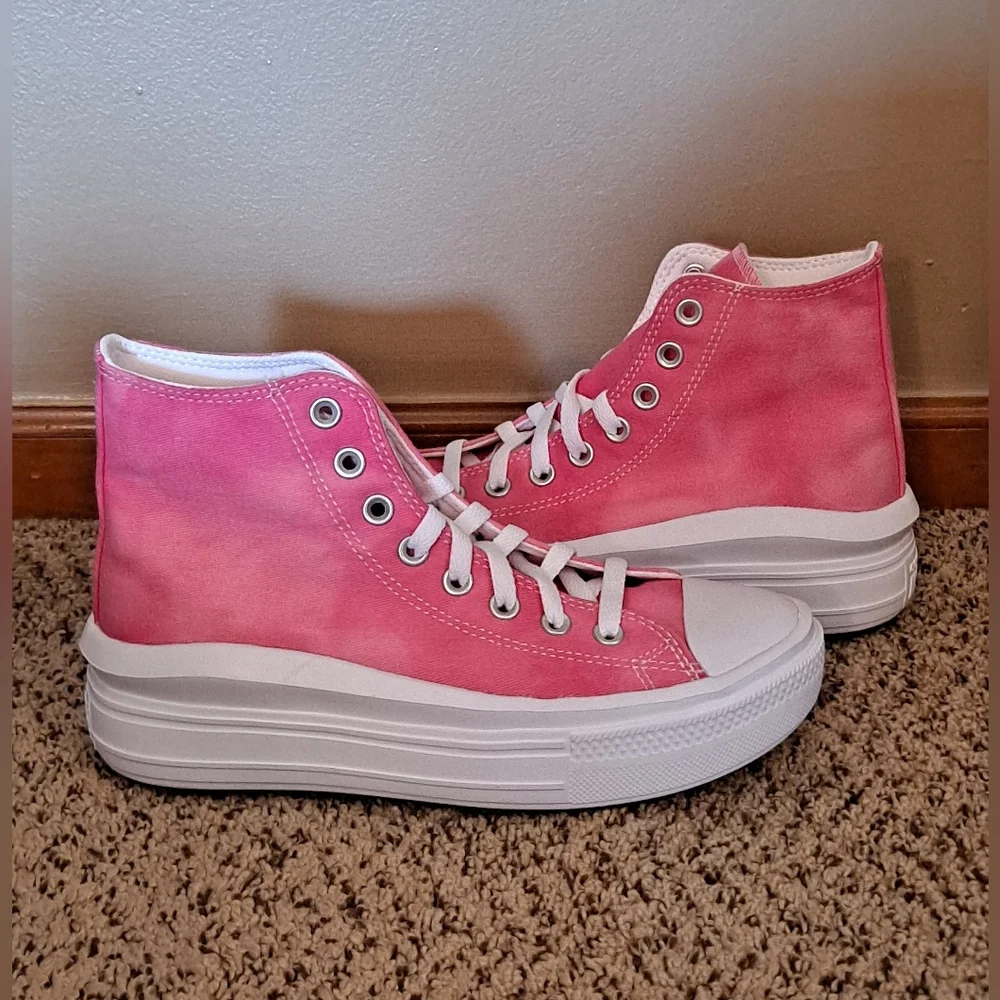 Chuck Taylor All Star Converse Youth Chaos Fuchsia Platform Youth 6 Women 8